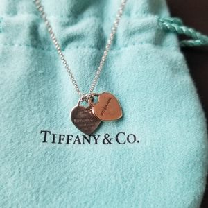 Tiffany & Co. Rubedo Double Hearts Necklace